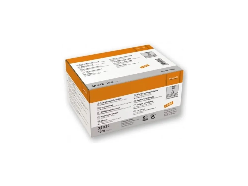 Finální Výprodej Šrouby rychlořezné fermacell 3,9×22 mm (1 000 ks/bal.)