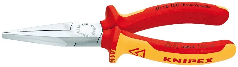Ploché kleště s dlouhými čelistmi 160mm KNIPEX 3016160 - 1000V Expresní Doručení