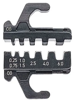Bezpečná Platba Čelisti KNIPEX 973908 pro kleště MultiCrimp, pro izolované a neizolované koncové dutinky