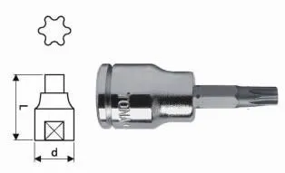 Hlavice 1/4" TORX TX 25 x 32, EXPERT E030125 Ověřený
