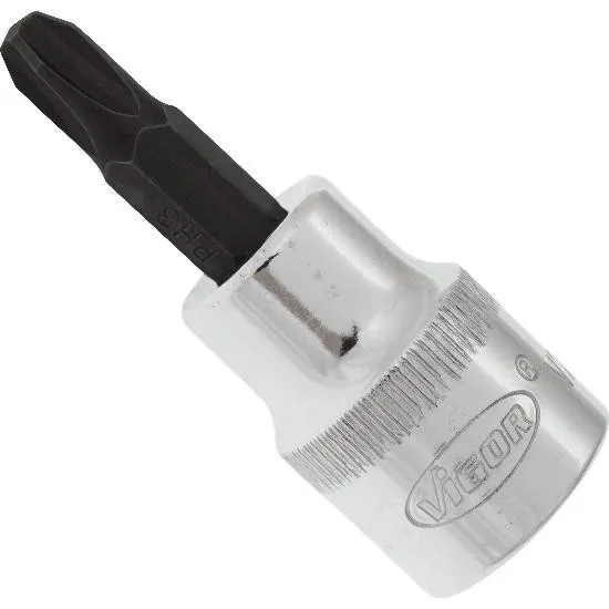 Nástrčná hlavice, 3/8" (10 mm) čtyřhran dutý, Profil Pozidriv PZ, Velikost PZ1, VIGOR V2291N Nejlepší Cena