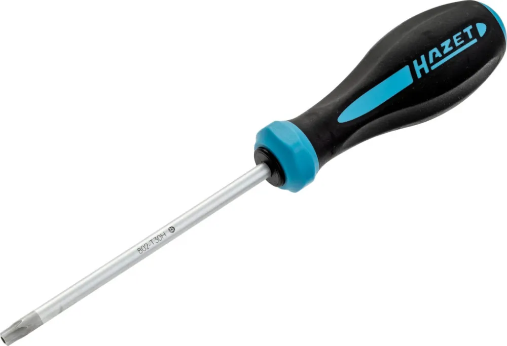 Nová Kolekce Šroubovák TORX T30H 115mm, HAZET 802-T30H