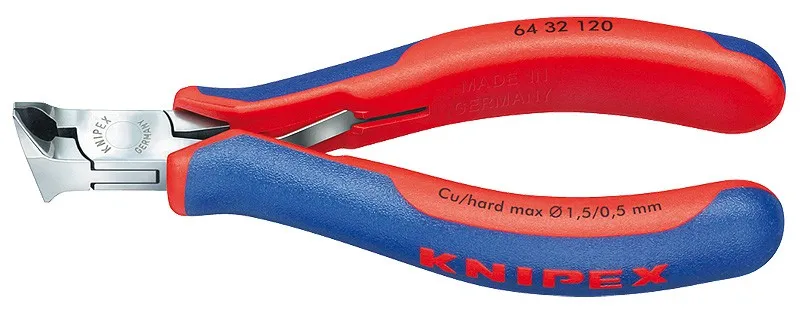 Vysoce Kvalitní Štípací kleště čelní 120mm pro elektroniky KNIPEX 6432120