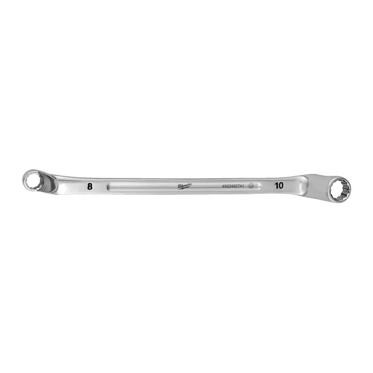 Časově Omezené Vyhnutý oboustranný očkový klíč 8x10mm, MILWAUKEE 4932492741