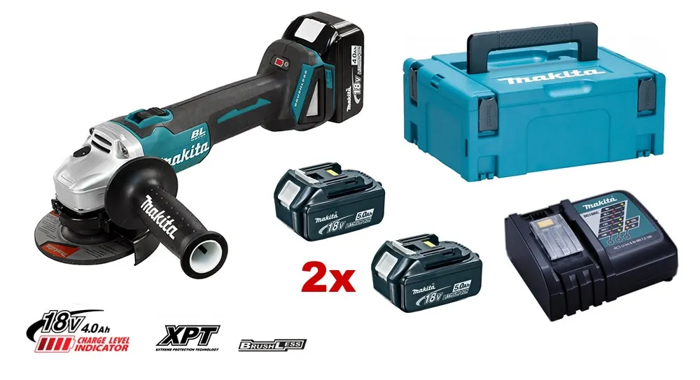 Akumulátorová bruska 18V 5,0Ah úhlová 125mm, MAKITA DGA506RTJ Nakupujte Hned