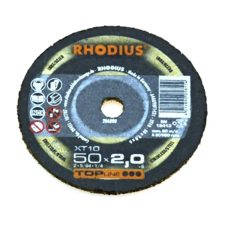Horká Nabídka Kotouč řezný XT10, 50x2,0x6 nerez ocel, RHODIUS 206800