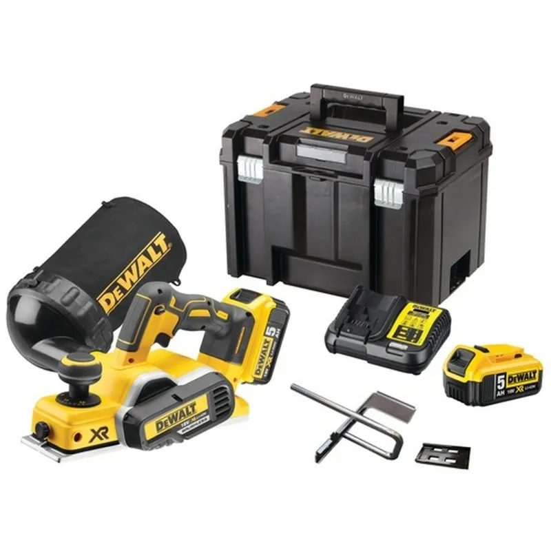 Zlevněný DeWALT DCP580P2 Aku hoblík 82mm XR(18V/2x5,0Ah) kufr Tstak VI