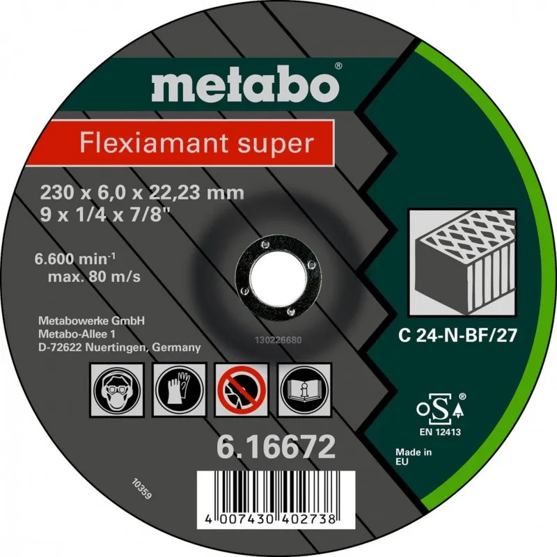 Metabo Flexiamant Super Řezný kotouč 125 x 6,0 x 22,23 kámen, SF 27 616731000 Přímo Od Výrobce