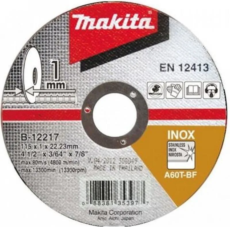 MAKITA B-64587 Řezný kotouč 115x1,2x22 nerez Levný
