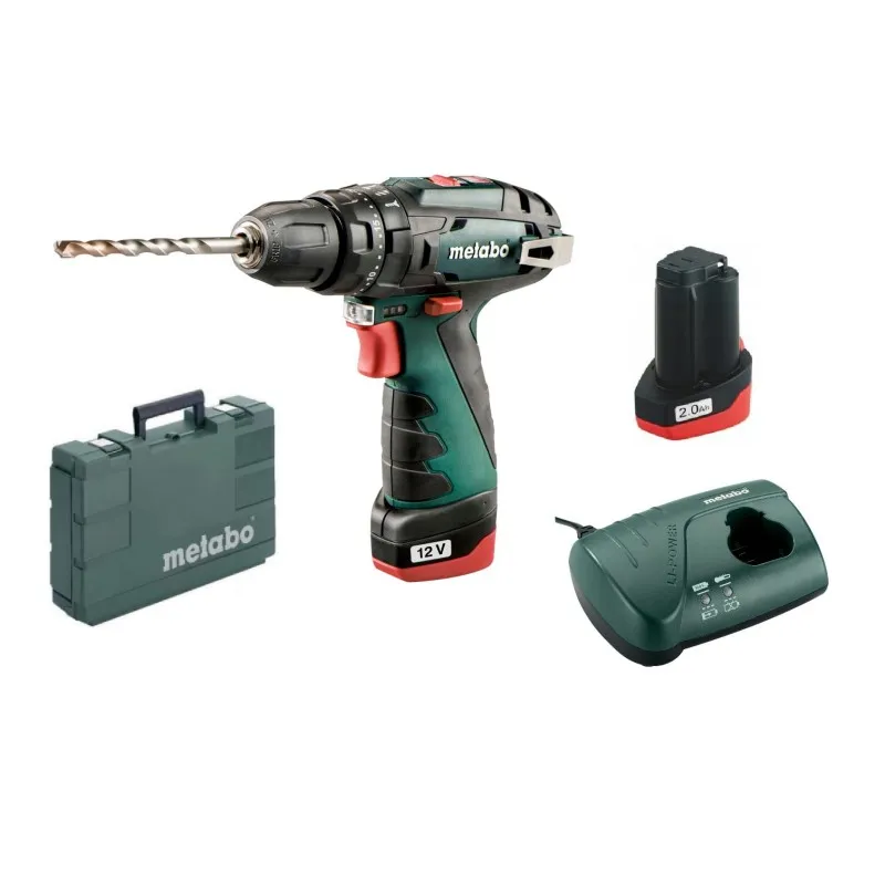 Metabo PowerMaxx SB Basic Akumulátorová příklepová vrtačka (2x2,0Ah/12V) 600385500 Aktuální