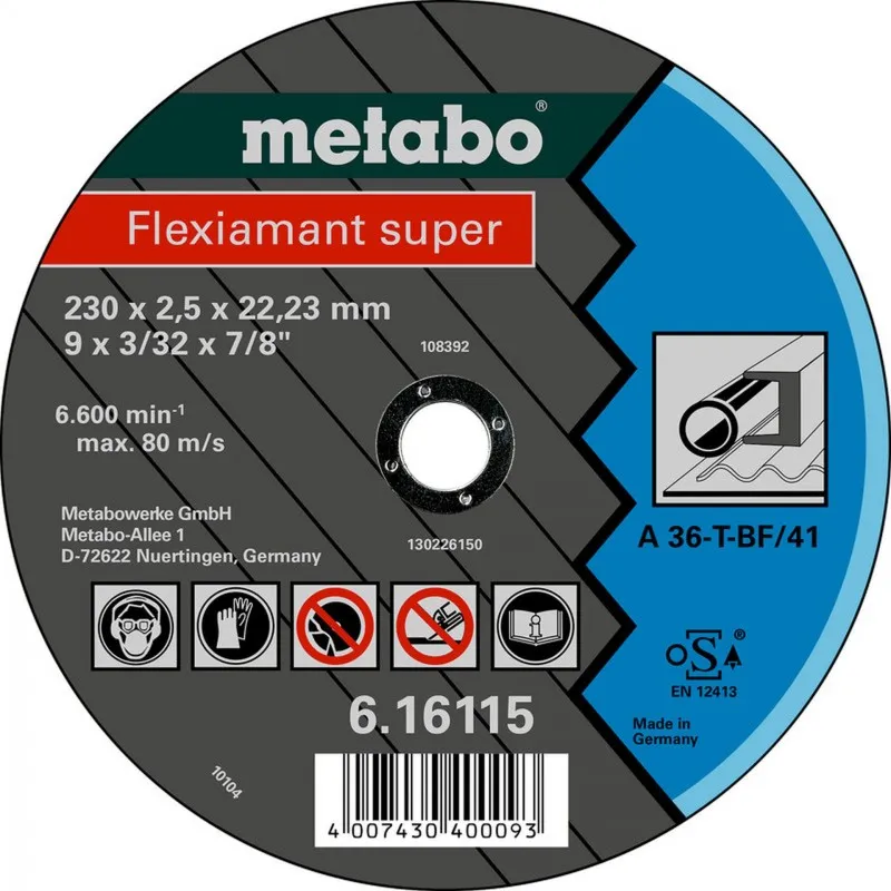 Metabo Flexiamant Super Řezný kotouč 125 x 2,0 x 22,23 ocel, TF 42 616101000 Novinka