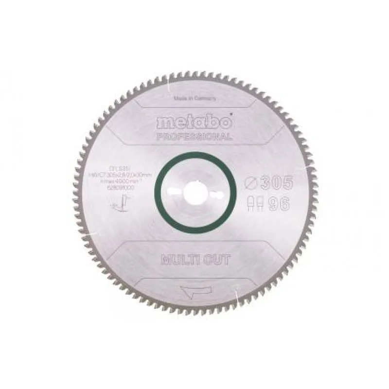 Metabo Pilový kotouč "multi cut - professional", 305x30, Z96 FZ/TZ, 5°neg. 628091000 Nejlepší Volba