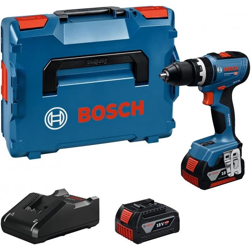 Nejlepší Volba BOSCH GSB 18V-65 PROFESSIONAL Příklepový vrtací šroubovák, 2 x GBA 18V 5.0Ah 06019N3303