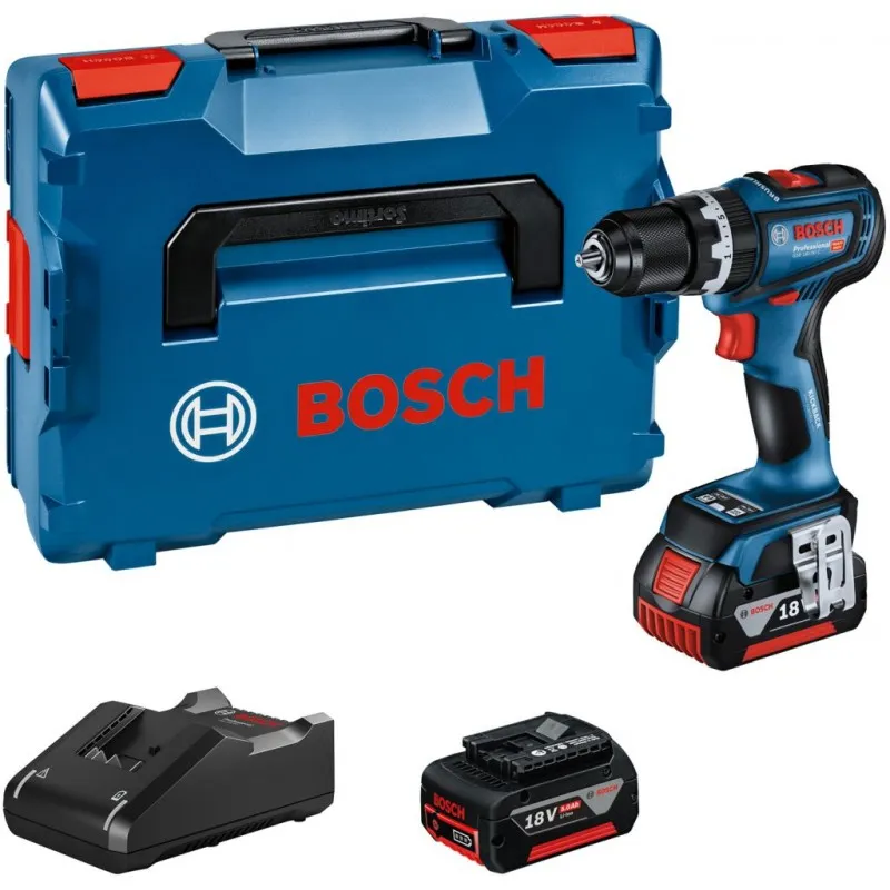 Nová Kolekce BOSCH GSB 18V-90 C Aku kombinovaný šroubovák, 2x 4.0Ah, L-BOXX 06019K6104