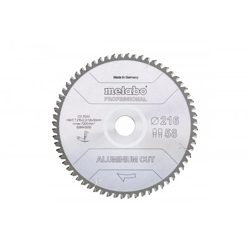 Horká Nabídka Metabo Aluminium Cut - Professional pilový kotouč 216 x 30 x 1.8 mm 628443000
