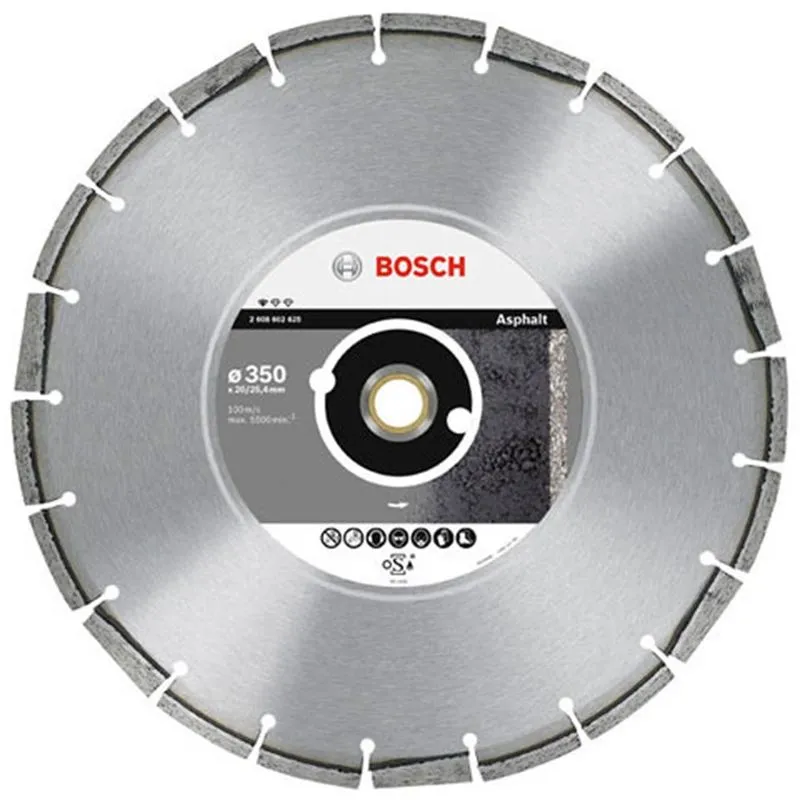 Objednat Nyní BOSCH Standard for Asphalt Diamantový dělicí kotouč, 350 x 20/25,40 x 3,2 x 10 mm 2608602625