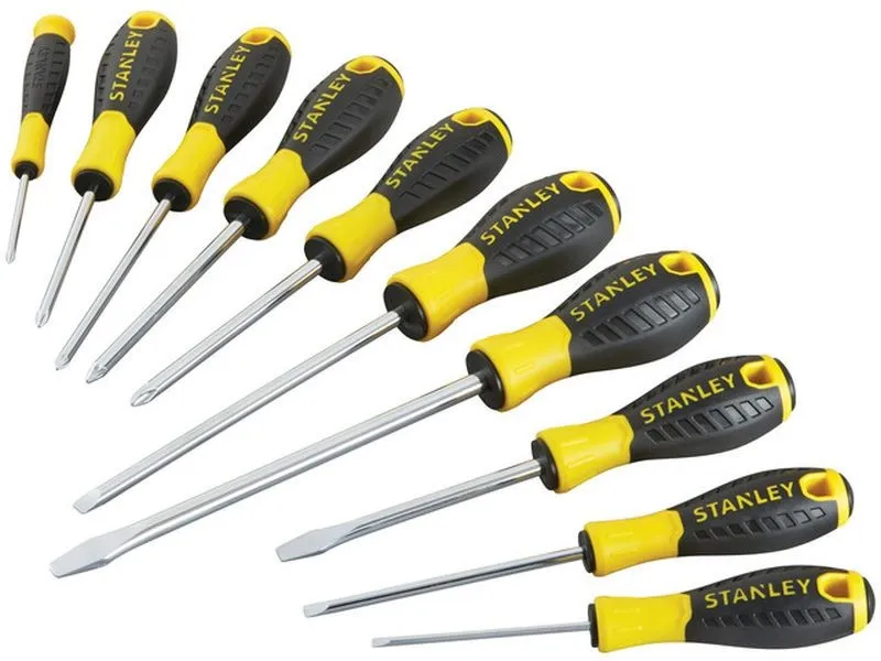 STANLEY STHT0-60211 Essential 10dílná sada šroubováků Přímo Od Výrobce