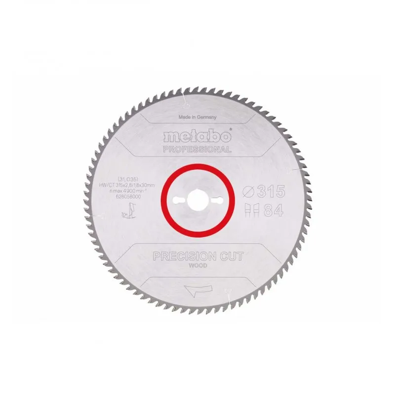 Cenový Hit Metabo Precision Cut Wood - Professional Pilový kotouč HW/CT 315x30, 84 SZ 10° 628058000