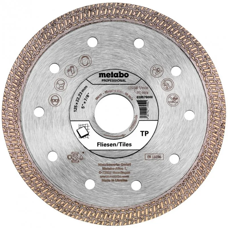 Koupit Online Metabo Diamantový řezný kotouč 125x22,23mm, "TP", dlaždice "Profesionál"628579000
