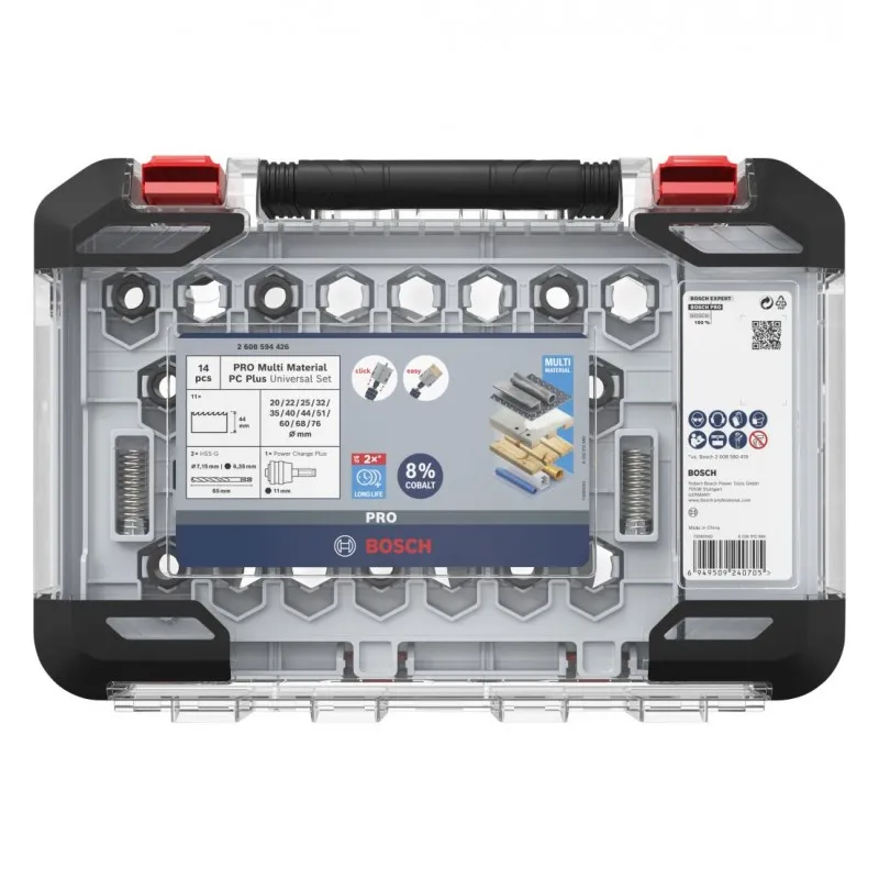 Ověřený BOSCH Sada děrovek PRO Multi Material PC Plus, 14 ks 2608594426