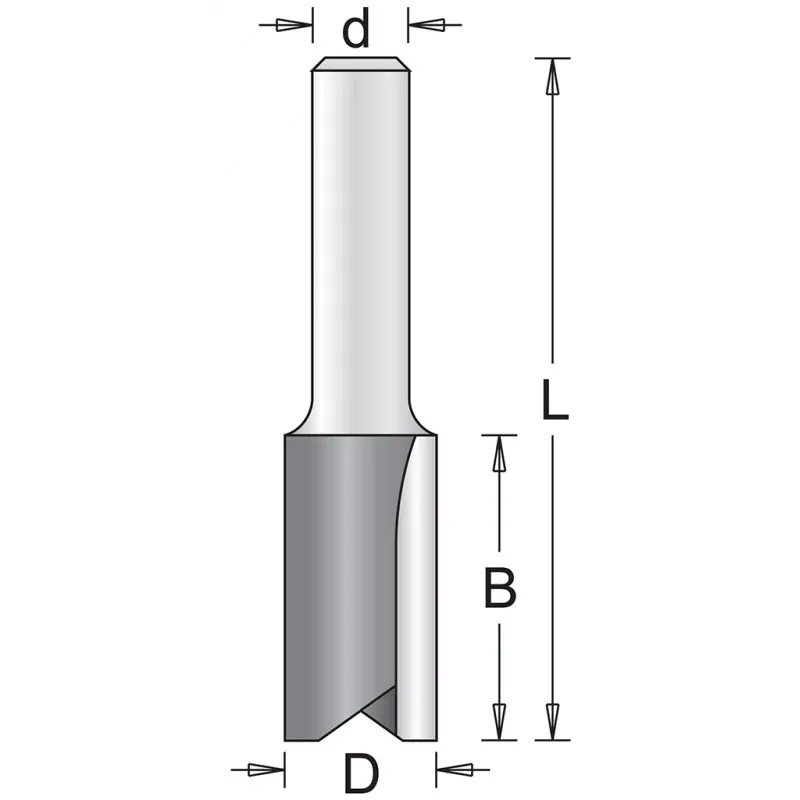 Autentický HiKOKI 754068 Drážkovací fréza 16x25x57mm, 8 mm