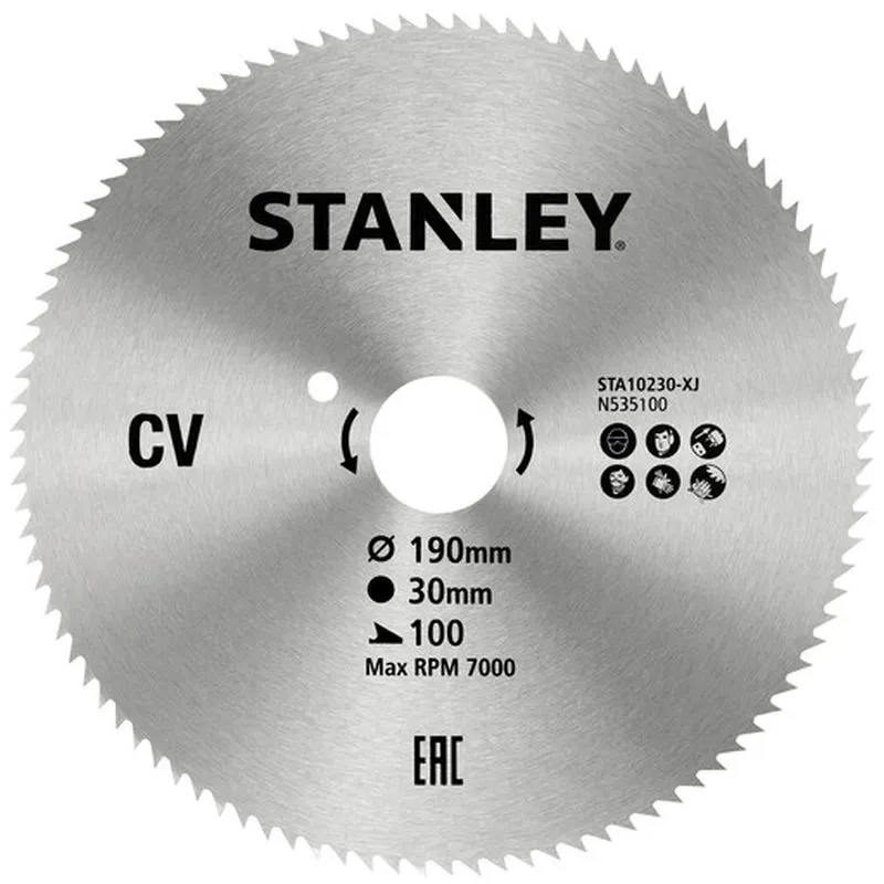 STANLEY STA10230 Pilový kotouč pro příčné řezy 190x30mm, 100 zubů Aktuální