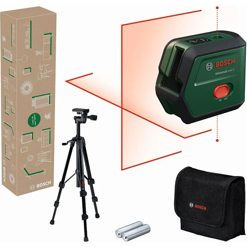 Must-Have BOSCH UniversalLevel 2 Krížový laser + statív 0603663FZ1