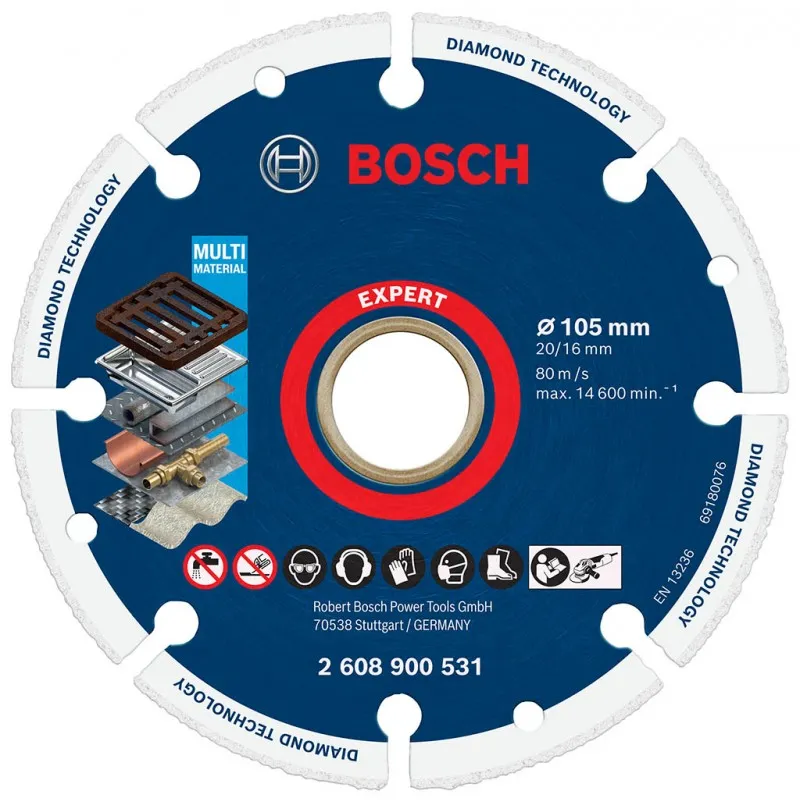 Jen Po Omezenou Doba BOSCH Diamantový řezací kotouč EXPERT Diamond Metal Wheel 105 × 20/16 mm 2608900531