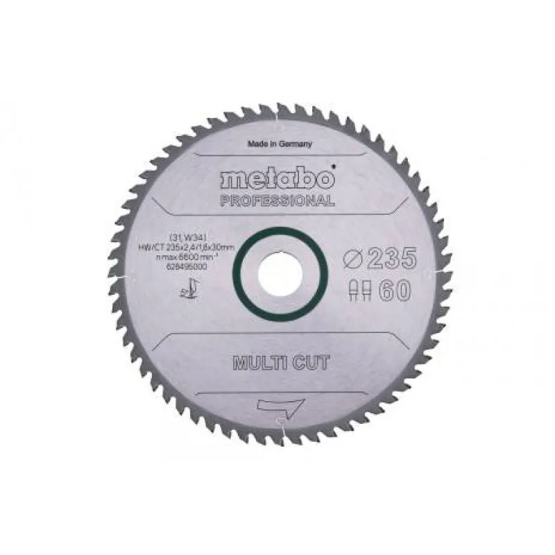 Metabo Pilový kotouč "multi cut - professional", 235x30, Z60 FZ/TZ 5° 628495000 Sleva