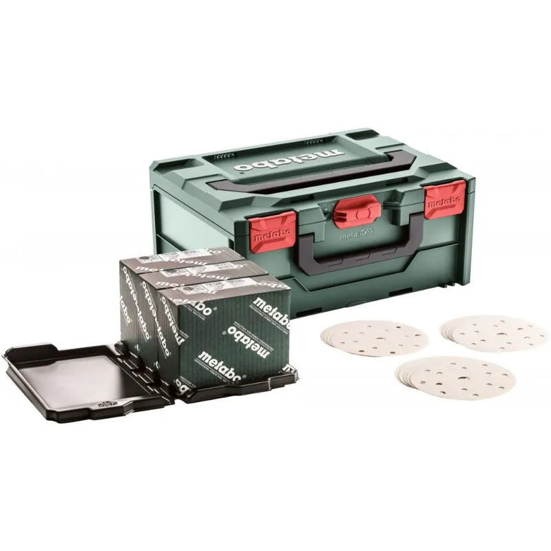 Metabo Brusné papíry pro SXE 150-5 - 150 ks - barvy, laky + MetaBOX 626755000 Novinka