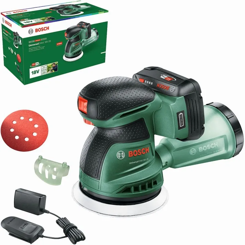 BOSCH UniversalOrbit 18V-20 Akumulátorová excentrická bruska 06033E4102 Přímo Od Výrobce