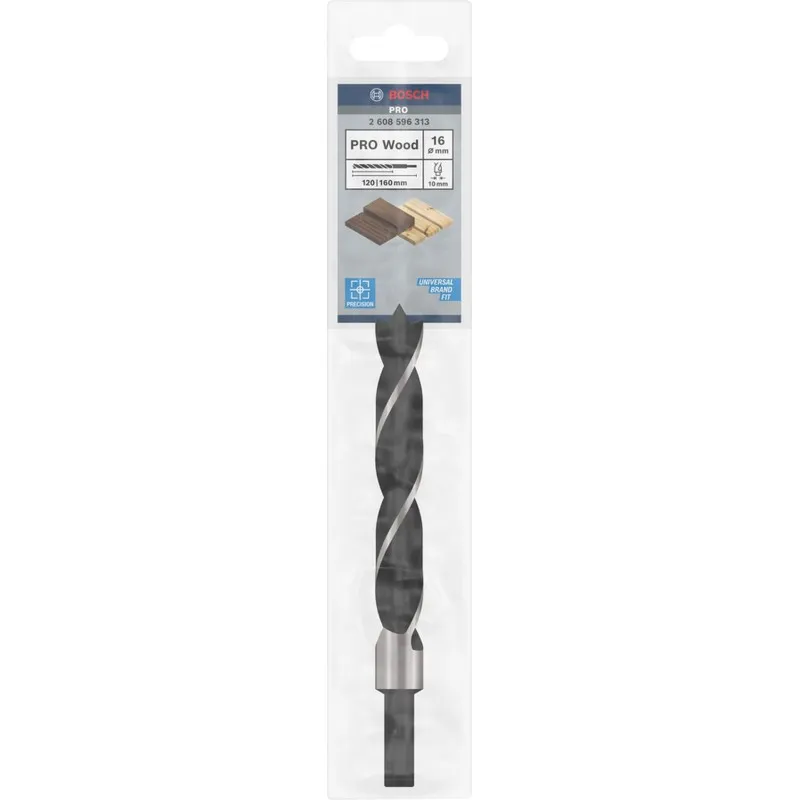 BOSCH Standardní spirálový vrták do dřeva 16 x 100 x 160 mm, d 10 mm 2608596313 Cenově Výhodný