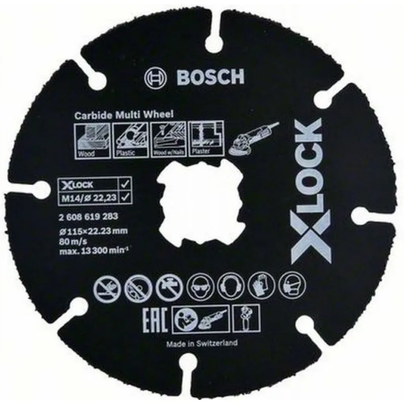Akční Nabídka BOSCH X-LOCK CMW Řezací kotouč, 115x22,23x1mm, 10ks 2608619368
