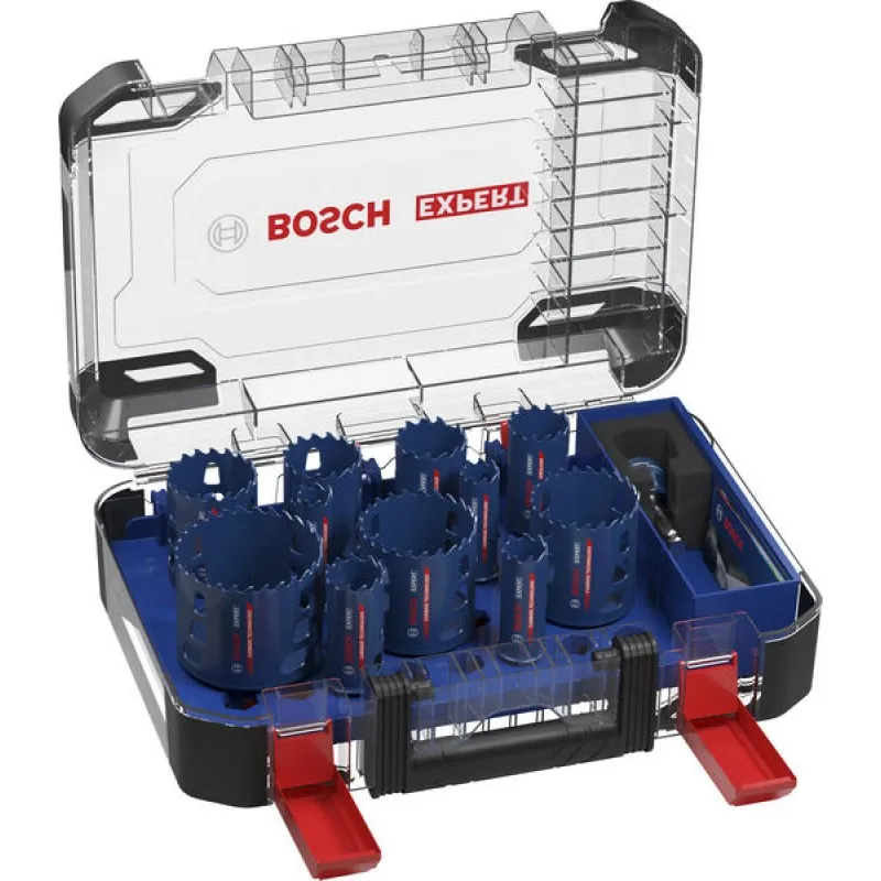 Oblíbený BOSCH Saw Set Děrovka EXPERT Multi Material Power Change Plus Hole, 20; 22; 25; 32; 35; 40; 44; 51; 60; 64; 76 x 60 mm, 14 pcs 2608901908