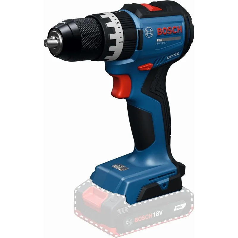 Nejlepší Cena BOSCH GSB18V-52 PROFESSIONAL Aku příklepový vrtací šroubovák, bez aku 06019S0120