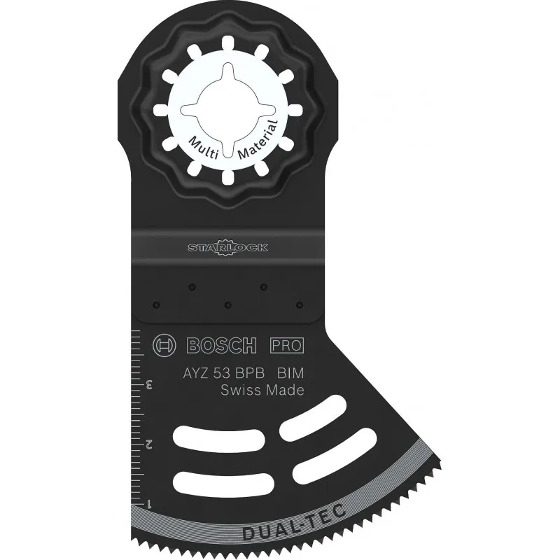 BOSCH Víceúčelový list PRO AYZ 53 BPB pro multifunkční nářadí, 53 × 40 mm 2608669115 Autentický