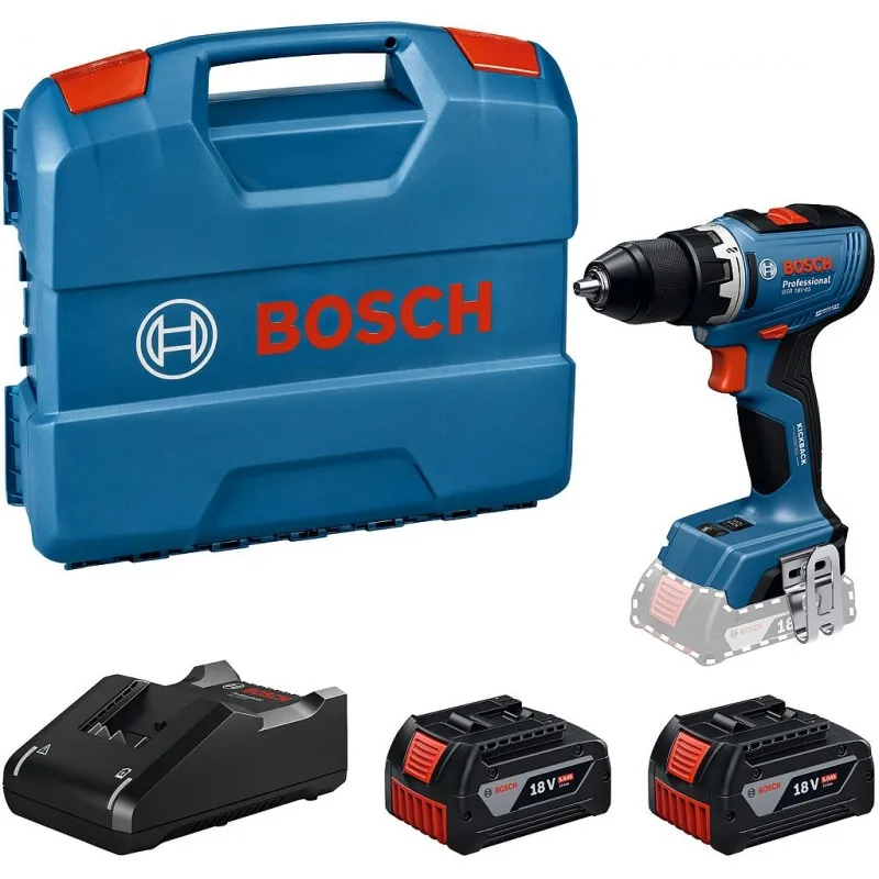 Akční Nabídka BOSCH GSR 18V-65 PROFESSIONAL Vrtací šroubovák, 2× GBA 5.0Ah, L-Case 06019N3232