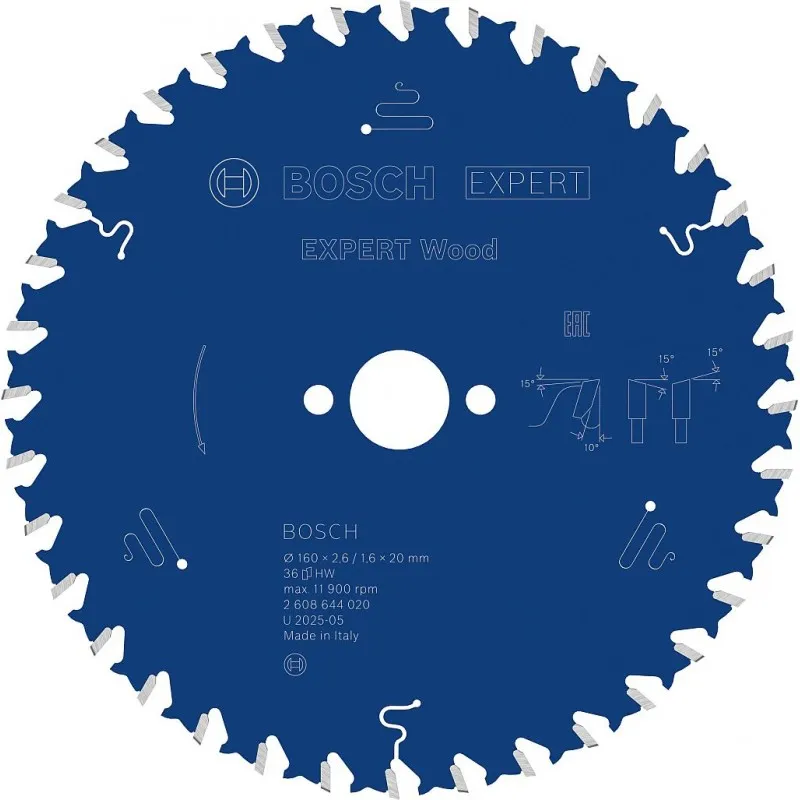 BOSCH Pilový kotouč EXPERT Wood, 160 × 2,6/1,6 × 20 mm, T36 2608644020 Výhodná Nabídka