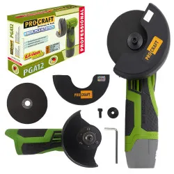 Aku mini úhlová bruska Procraft PGA12 1 B, 76 mm | PGA12 -1 B Omezená Nabídka
