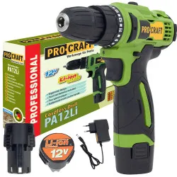 Sezónní Sleva Aku vrtací šroubovák Procraft PA12 Li Compact | PA12 Li Compact