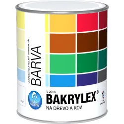 Hit Sezóny Barva na dřevo a kov univerzální, lesklá, 0225 hnědá, 700 g, Bakrylex