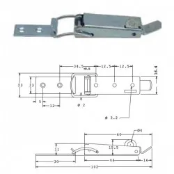 Bednový uzávěr, 23 mm, uzamykatelný Dokud Zásoby Vydrží