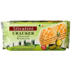 Originální Cracker s olivami a rozmarýnem 250 g, Stiratini