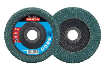 Lamelový kotouč oboustranný 125 x 22,23 mm, zrno 40 , FESTA Akční Nabídka