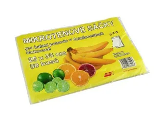 Vysoce Kvalitní Sáček mikrotenový 3 l, 25 x 35 cm (50 ks)