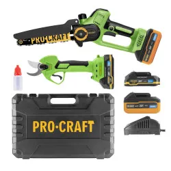 Sada aku ruční pilka PKA35 Li a nůžky na větve ES25 Li Procraft PA168 SET | PA168 SET Objednat Nyní