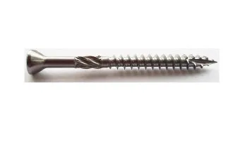 Nejprodávanější Vrut terasový 4 x 50 , kalený nerez C1 - redukovaná zápustná hlava, pro běžné dřeviny, TORX 25