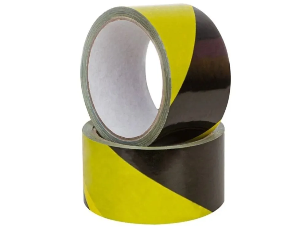 Novinka Žlutočerná samolepicí výstražná páska 50MM x 33M