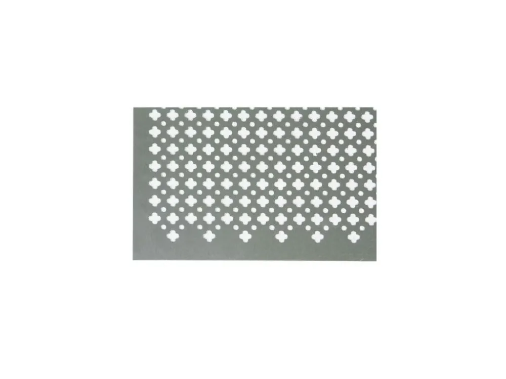 Dekorativní perforovaný plech 1000x500 mm hliníkový stříbrný Cenově Výhodný