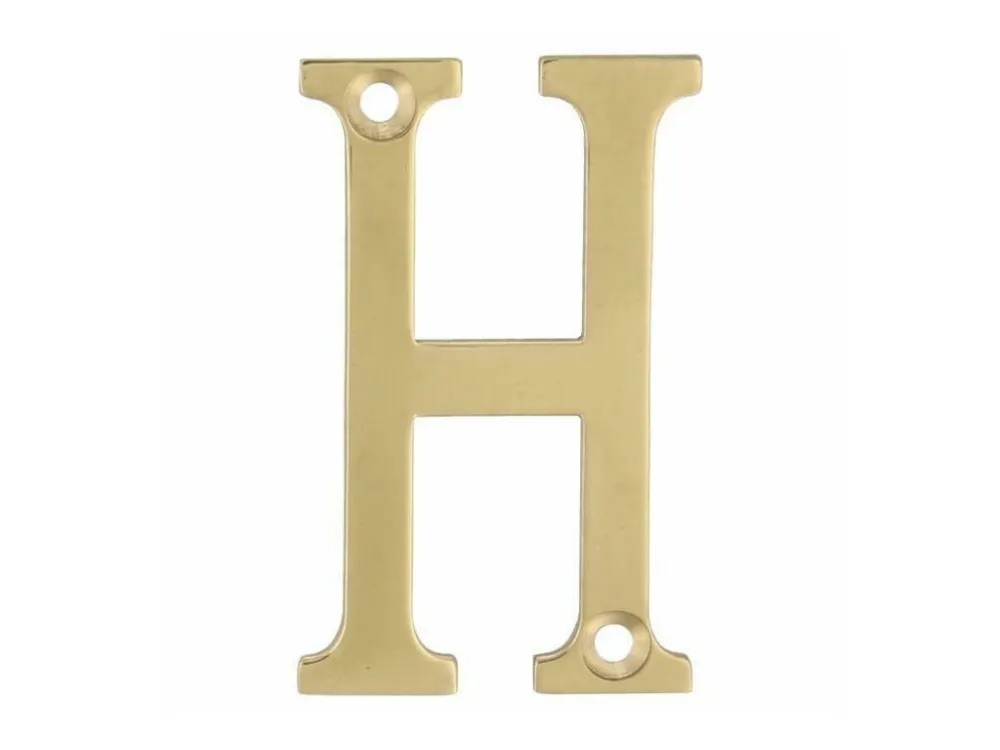 Písmeno "H"-5cm mosazné lakované Akční Cena
